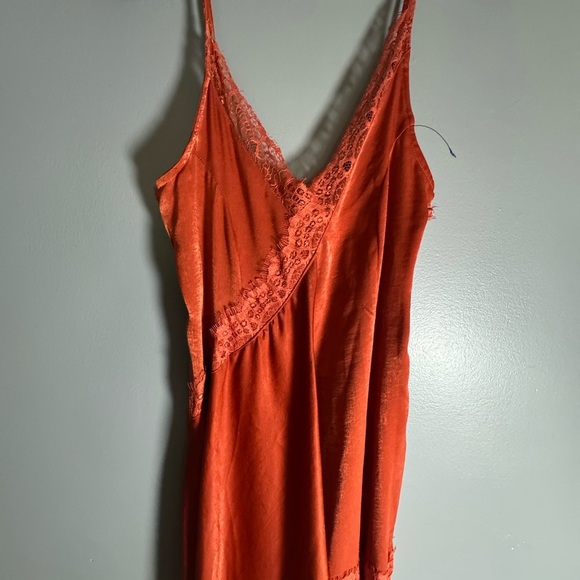 Altar'd State Red High Low Sundress with Slit - Picture 11 of 11